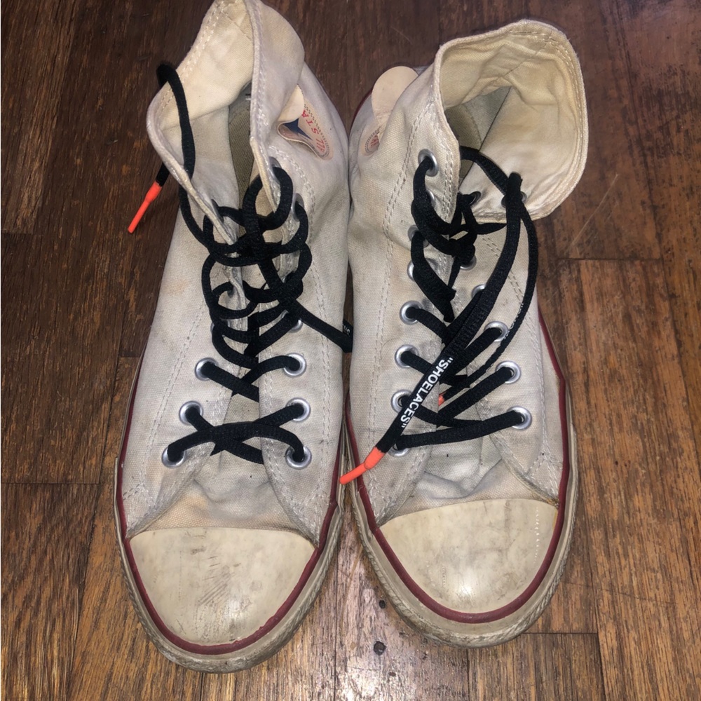 Worn white chucks